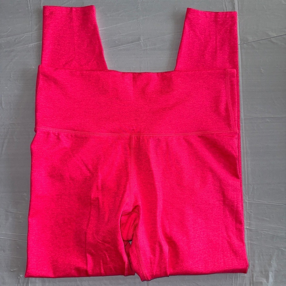 All In Motion Womens High Rise Active‎ Leggings Neon Hot Pink Size Large L